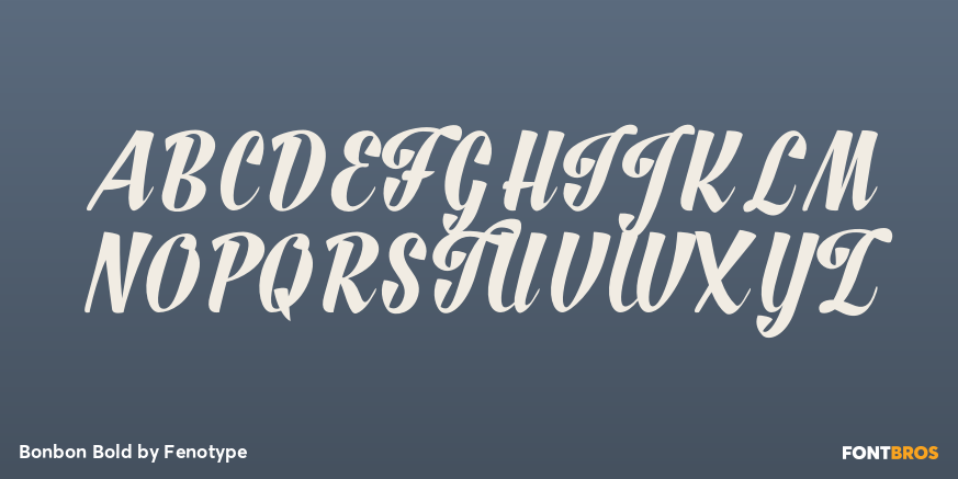 Bonbon Bold Font Poster #2