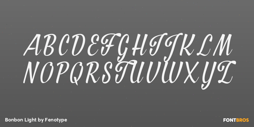 Bonbon Light Font Poster #2