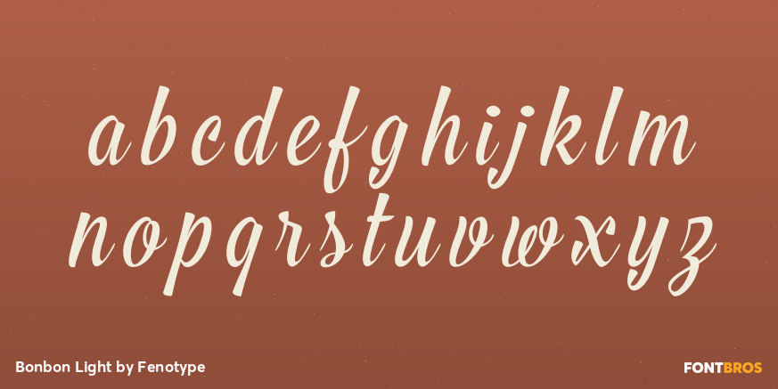 Bonbon Light Font Poster #3