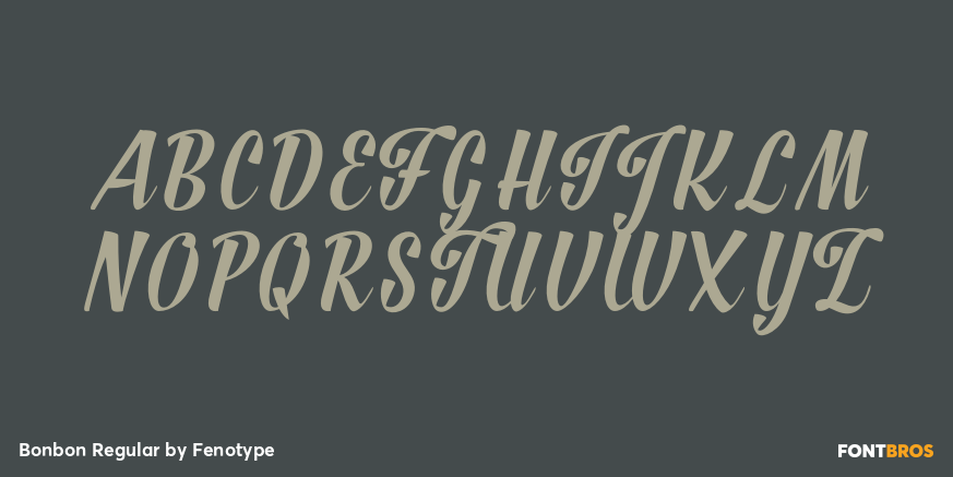 Bonbon Regular Font Poster #2