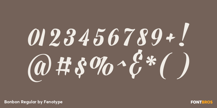 Bonbon Regular Font Poster #4