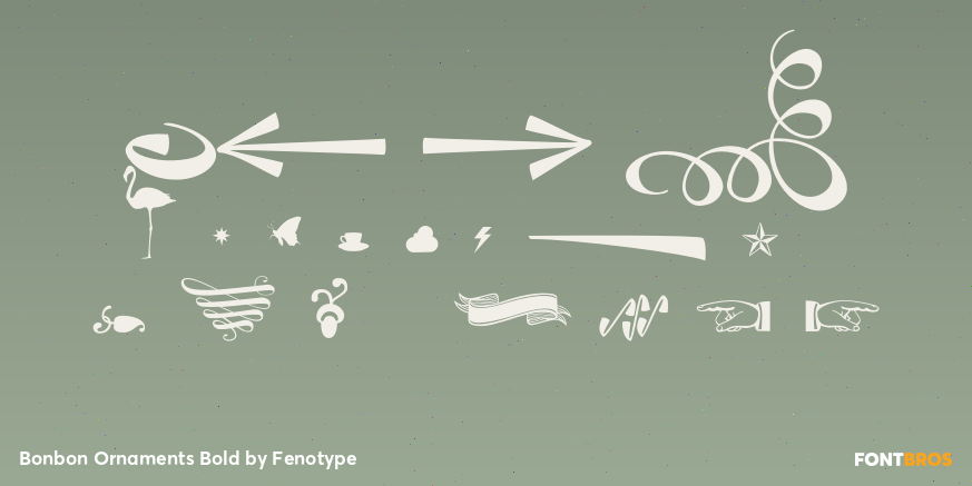 Bonbon Ornaments Bold Font Poster #1
