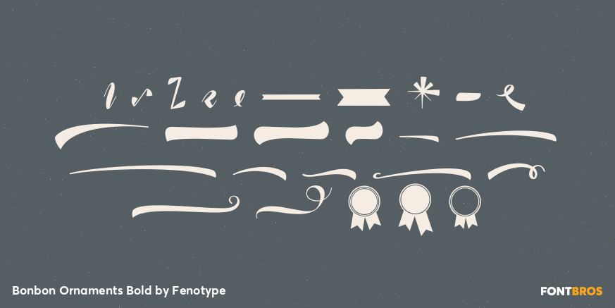 Bonbon Ornaments Bold Font Poster #3