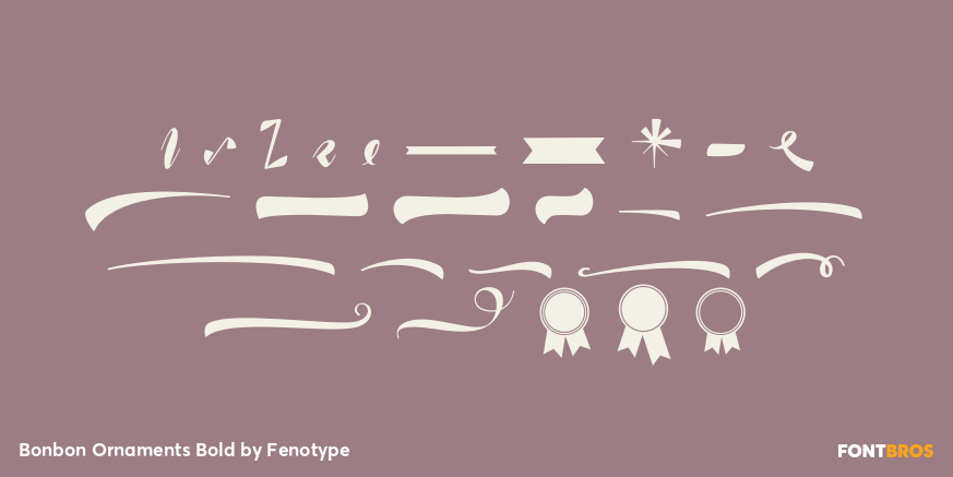 Bonbon Ornaments Bold Font Poster #1