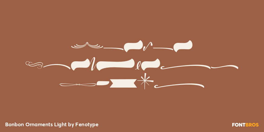 Bonbon Ornaments Light Poster