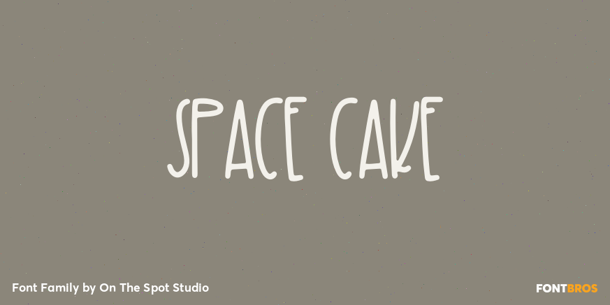 Space Cake Font Family Poster