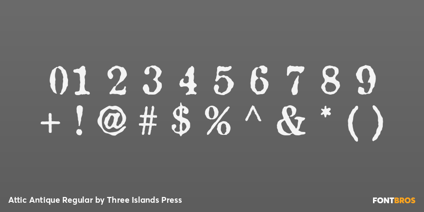 Attic Antique Regular Font Poster #1