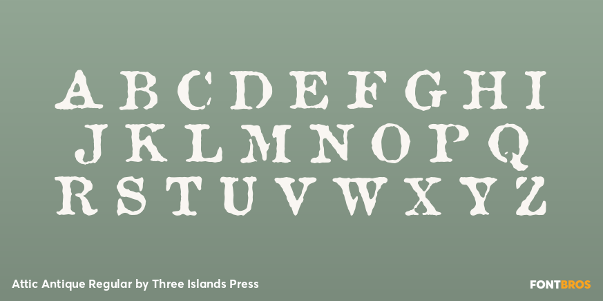 Attic Antique Regular Font Poster #1