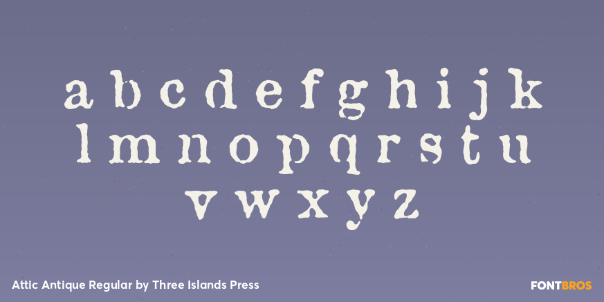Attic Antique Regular Font Poster #1