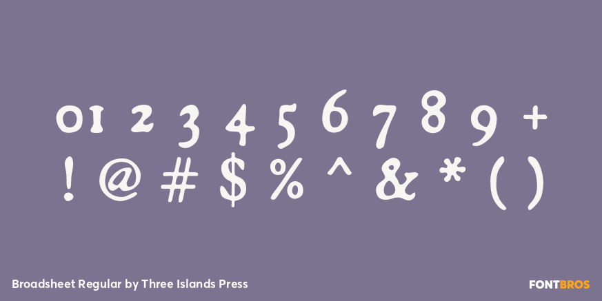 Broadsheet Regular Font Poster #4