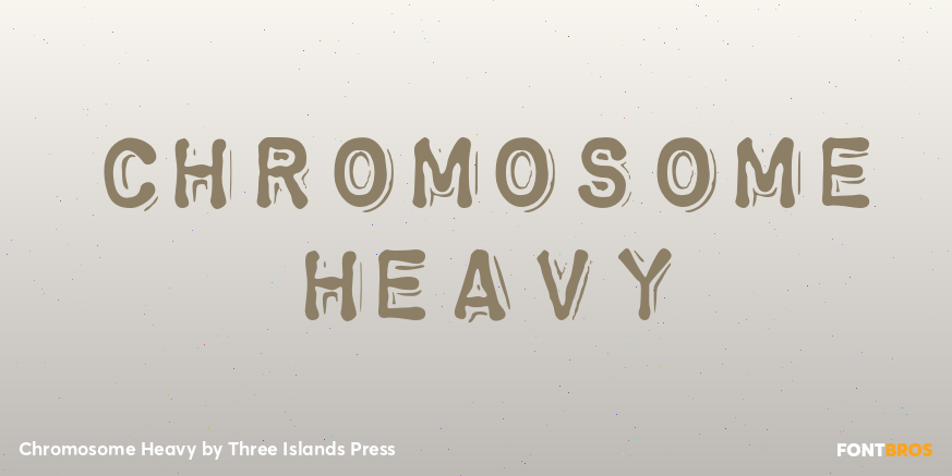Chromosome Heavy Font Poster #1