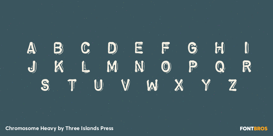 Chromosome Heavy Font Poster #2