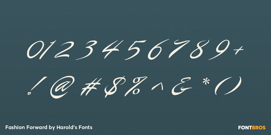 Fashion Forward Font Poster #1