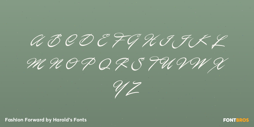 Fashion Forward Font Poster #2