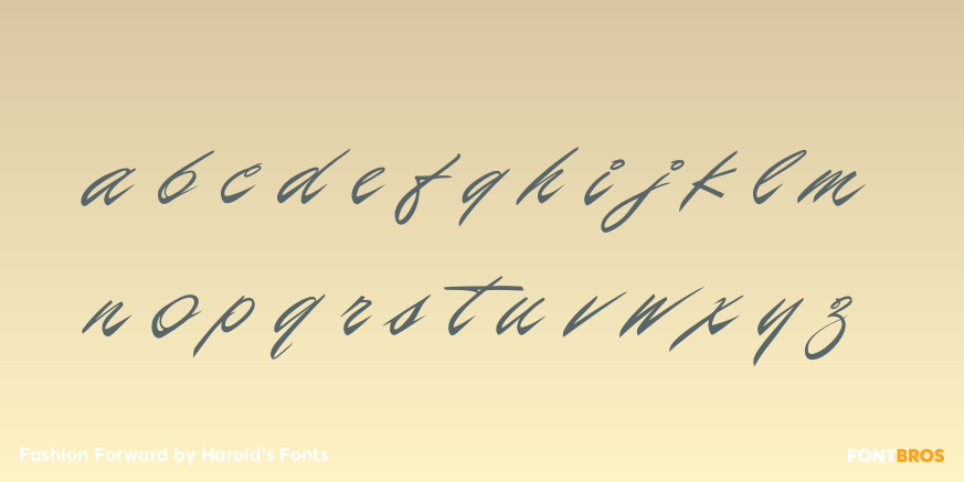 Fashion Forward Font Poster #3