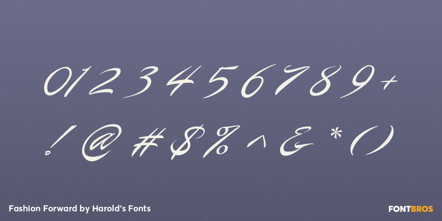 Fashion Forward Font Poster #4