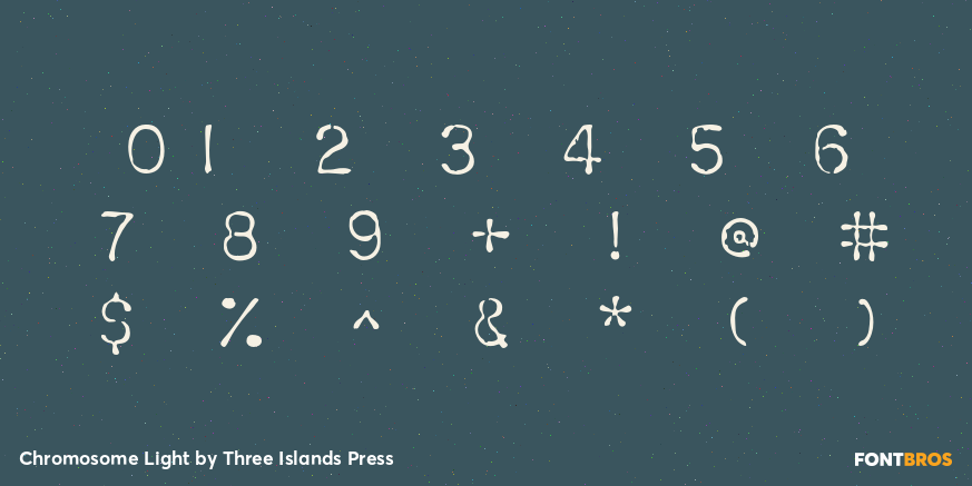 Chromosome Light Font Poster #4