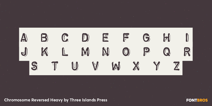 Chromosome Reversed Heavy Font Poster #3