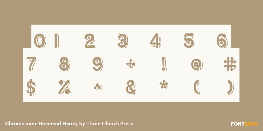 Chromosome Reversed Heavy Font Poster #4