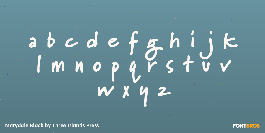 Marydale Black Font Poster #3