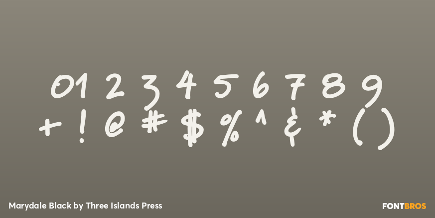 Marydale Black Font Poster #4