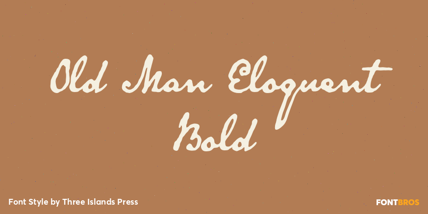 Old Man Eloquent Bold Poster