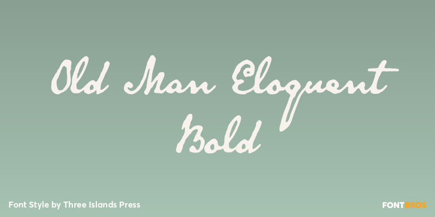 Old Man Eloquent Bold Poster