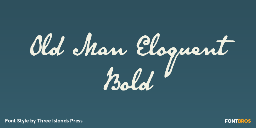 Old Man Eloquent Bold Poster