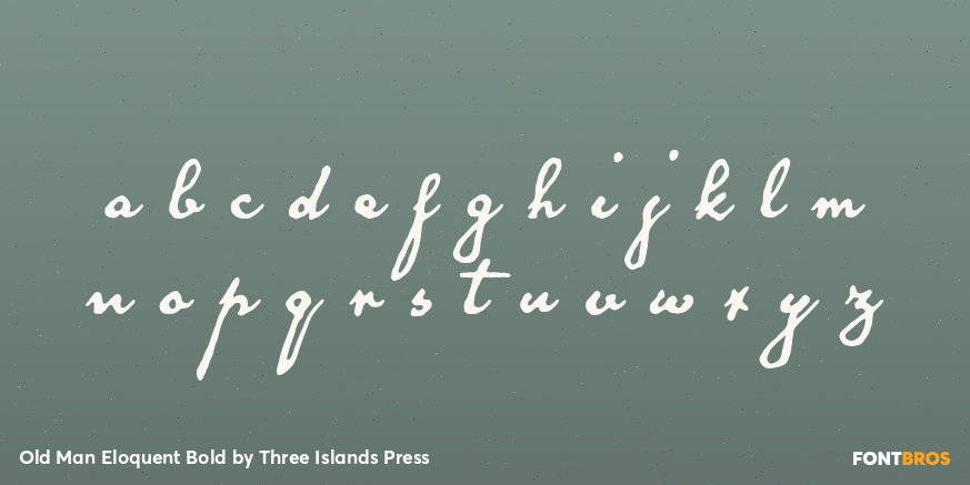 Old Man Eloquent Bold Font Poster #3