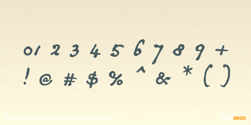 Old Man Eloquent Bold Font Poster #4