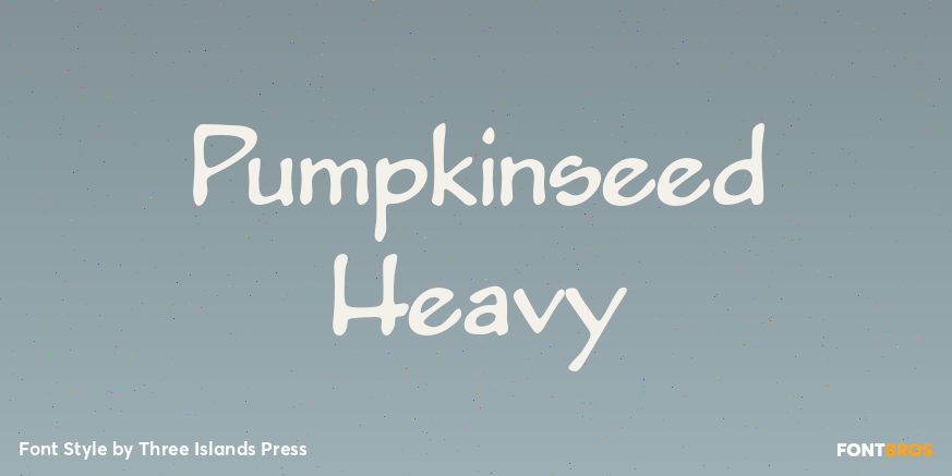 Pumpkinseed Heavy Font Poster #1