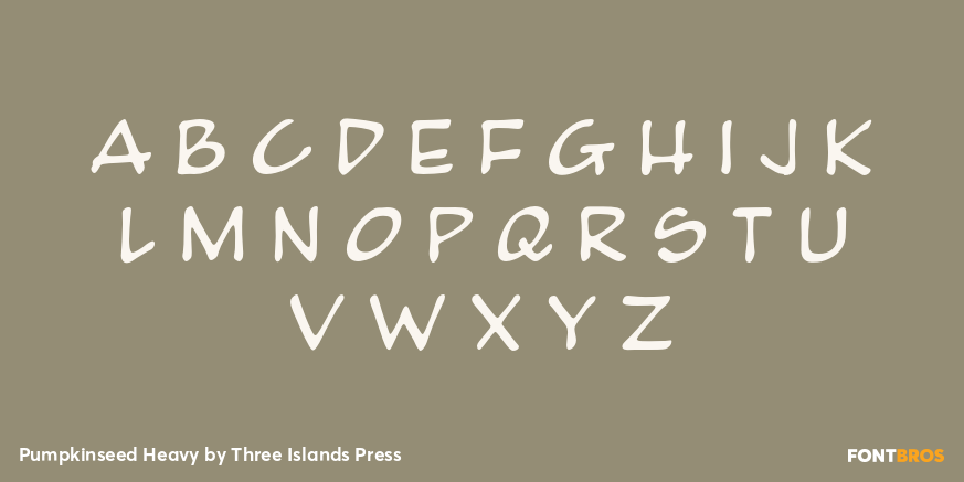 Pumpkinseed Heavy Font Poster #2