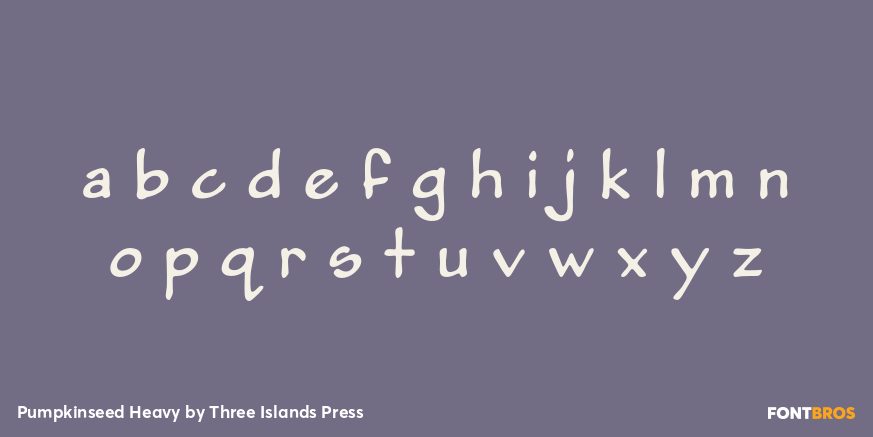 Pumpkinseed Heavy Font Poster #3