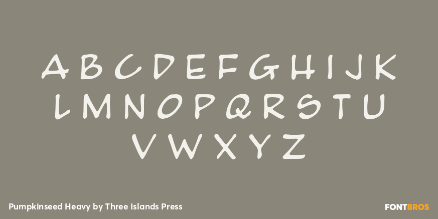 Pumpkinseed Heavy Font Poster #1