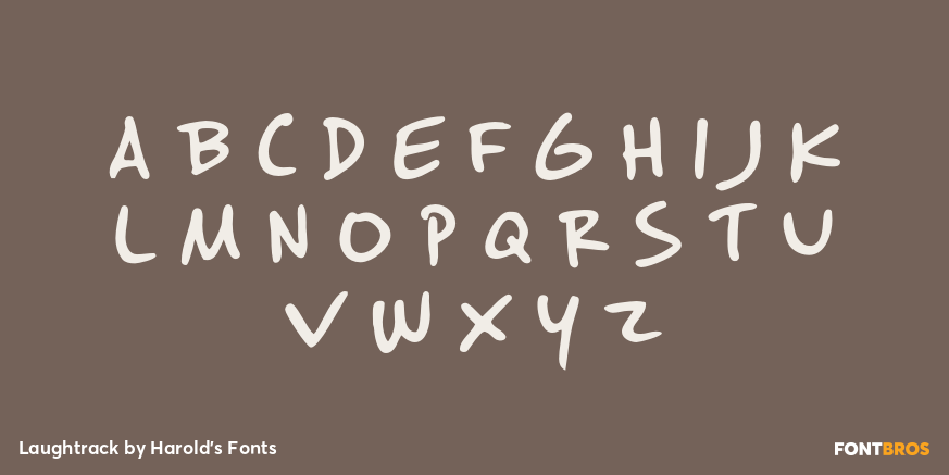 Laughtrack Font Poster #2