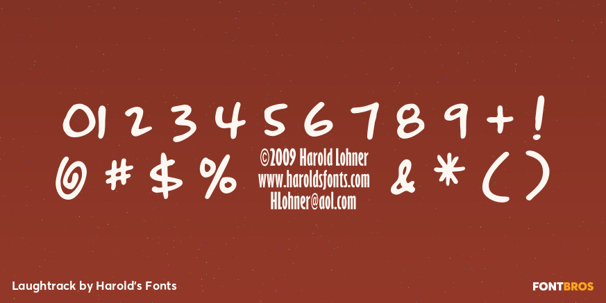 Laughtrack Font Poster #4