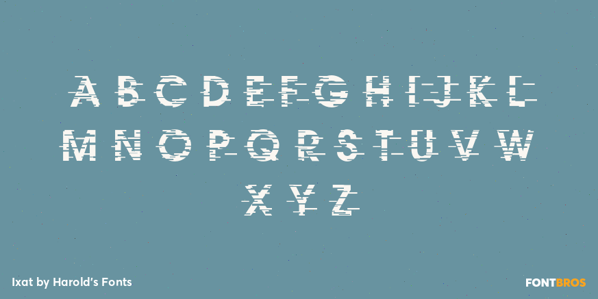 Ixat Font Poster #2
