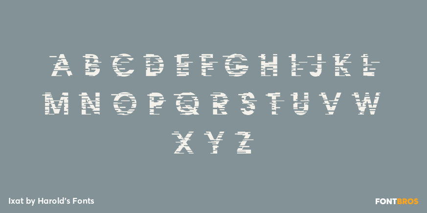 Ixat Font Poster #3