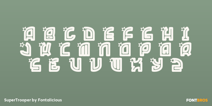 SuperTrooper Font Poster #1