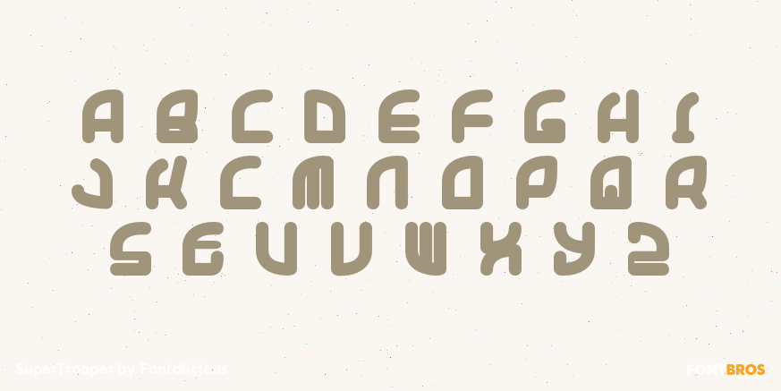SuperTrooper Font Poster #1