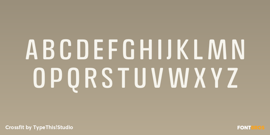 Crossfit Font Poster #1