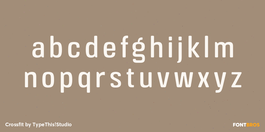 Crossfit Font Poster #1
