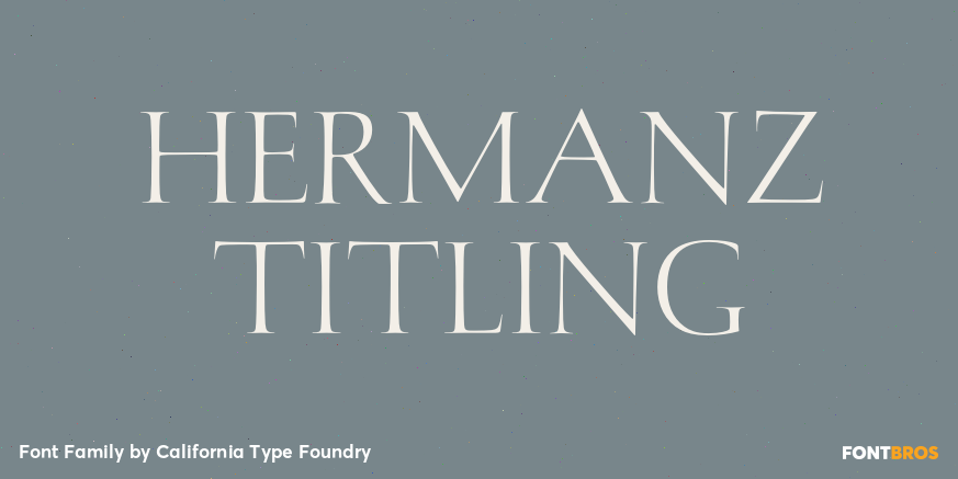 Hermanz Titling Font Poster