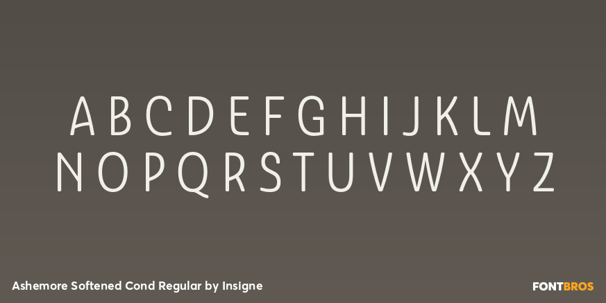 Ashemore Softened Cond Regular Font Poster #1