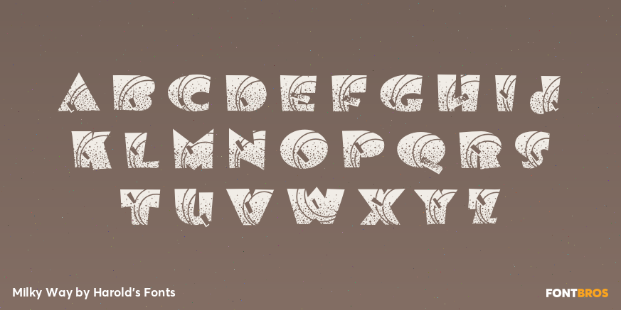 Milky Way Font Poster #2