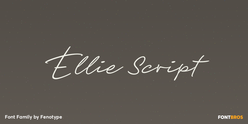 Ellie Script Font Poster