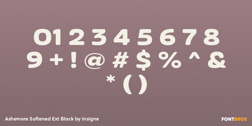 Ashemore Softened Ext Black Font Poster #1