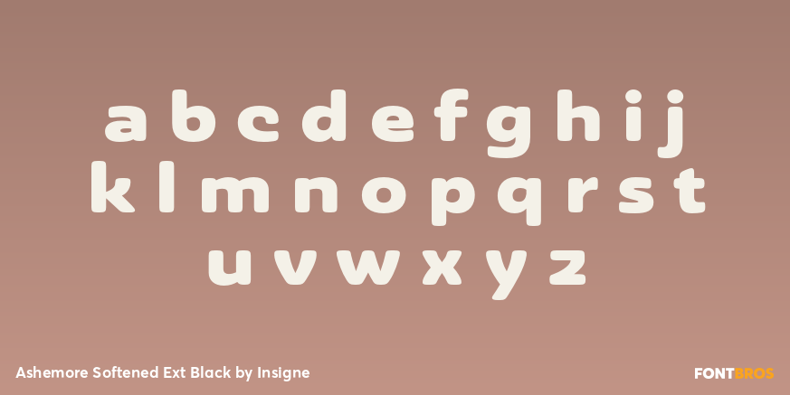 Ashemore Softened Ext Black Font Poster #1