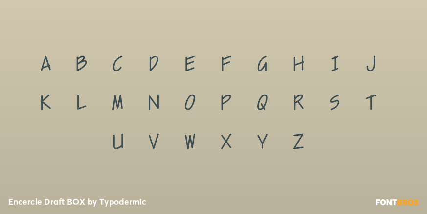 Encercle Draft BOX Font Poster #3