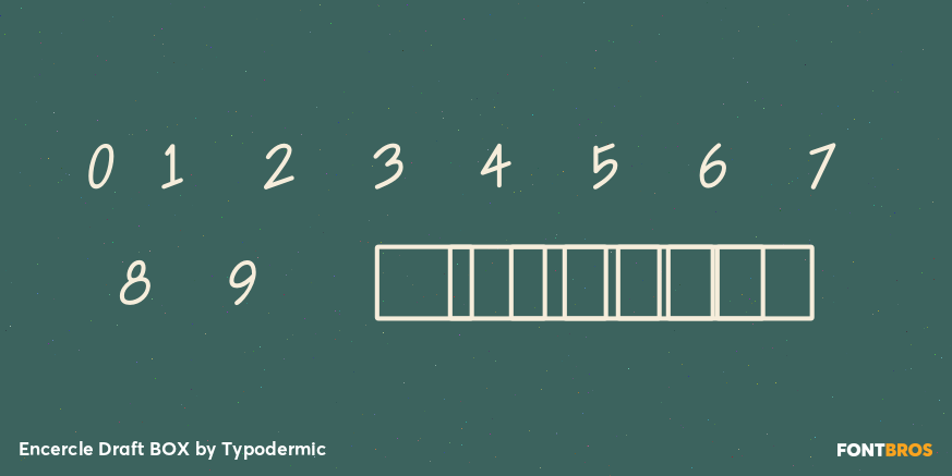 Encercle Draft BOX Font Poster #4
